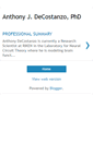 Mobile Screenshot of anthonydecostanzo.com